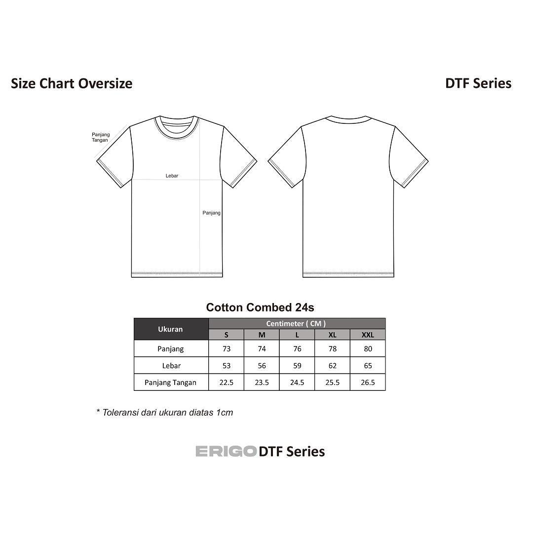 Erigo T-shirt Oversize DTF Series Buy 1 Get 2 Bundling 3 Vol 3 | Kharel Black, Perceval Black