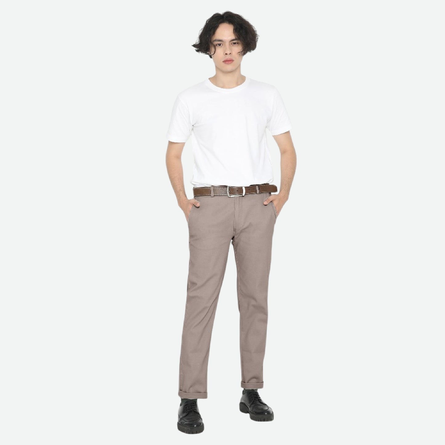 Erigo Chino Pants Light Grey Unisex