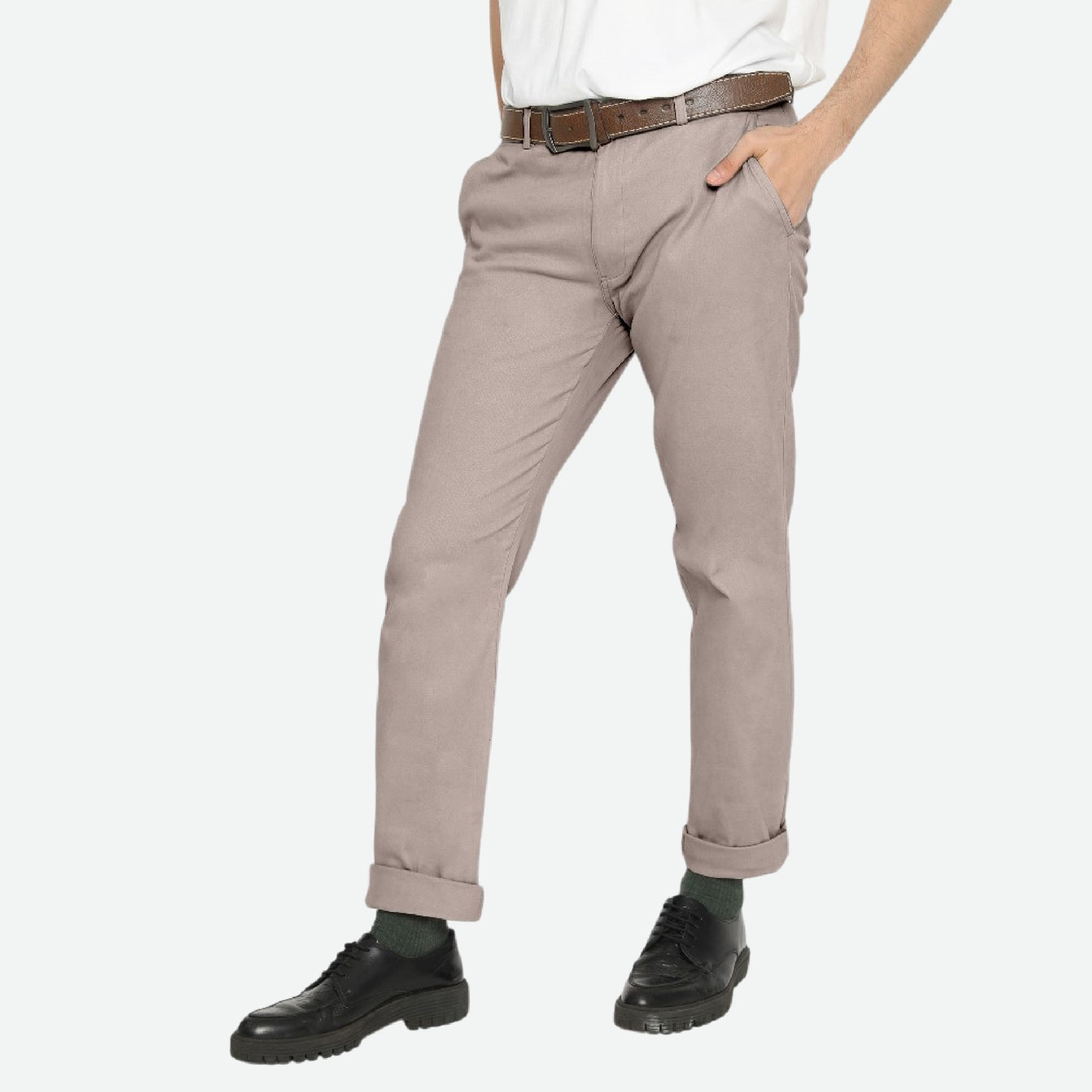 Erigo Chino Pants Light Grey Unisex