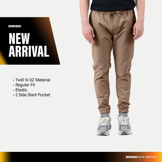 Erigo Jogger Pants Flexi Fit Gean Sand - Celana Panjang Jogger Unisex