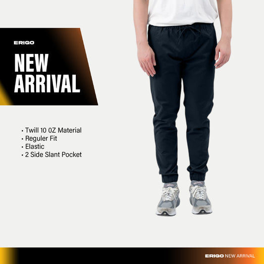 Erigo Jogger Pants Flexi Fit Raffael Navy - Celana Panjang Jogger Unisex
