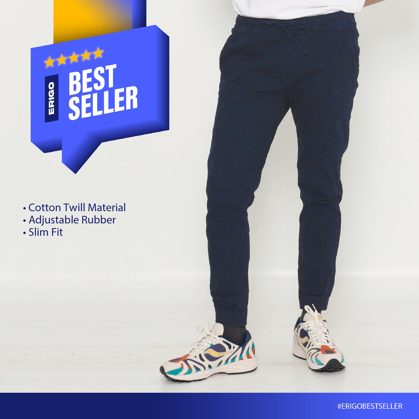 Erigo Jogger Pants Alexi Navy Unisex