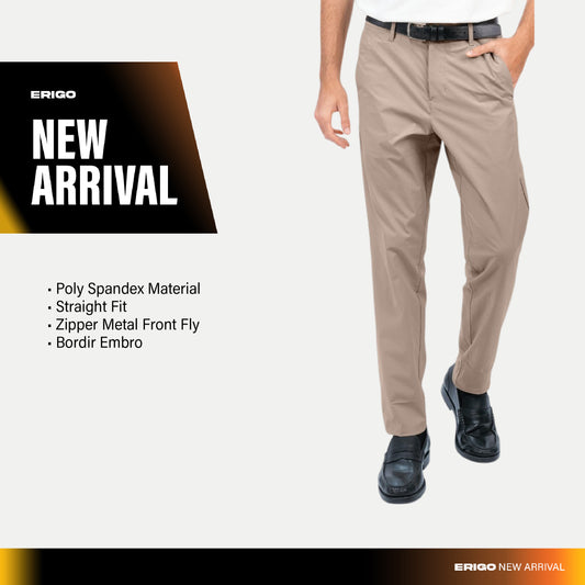 Erigo Relax Chino Pants Esender Light Brown - Celana Panjang Relax Unisex