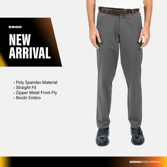 Erigo Relax Chino Pants Elkan Slate Grey - Celana Panjang Relax Unisex