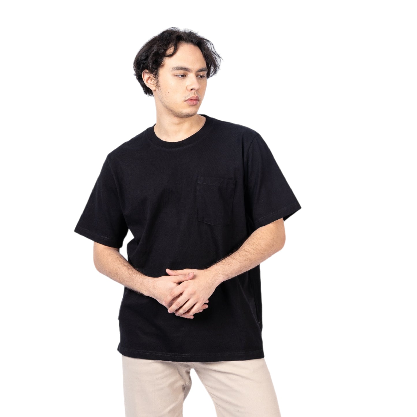 Erigo T-Shirt Oversize Pocket Basilia Black Unisex