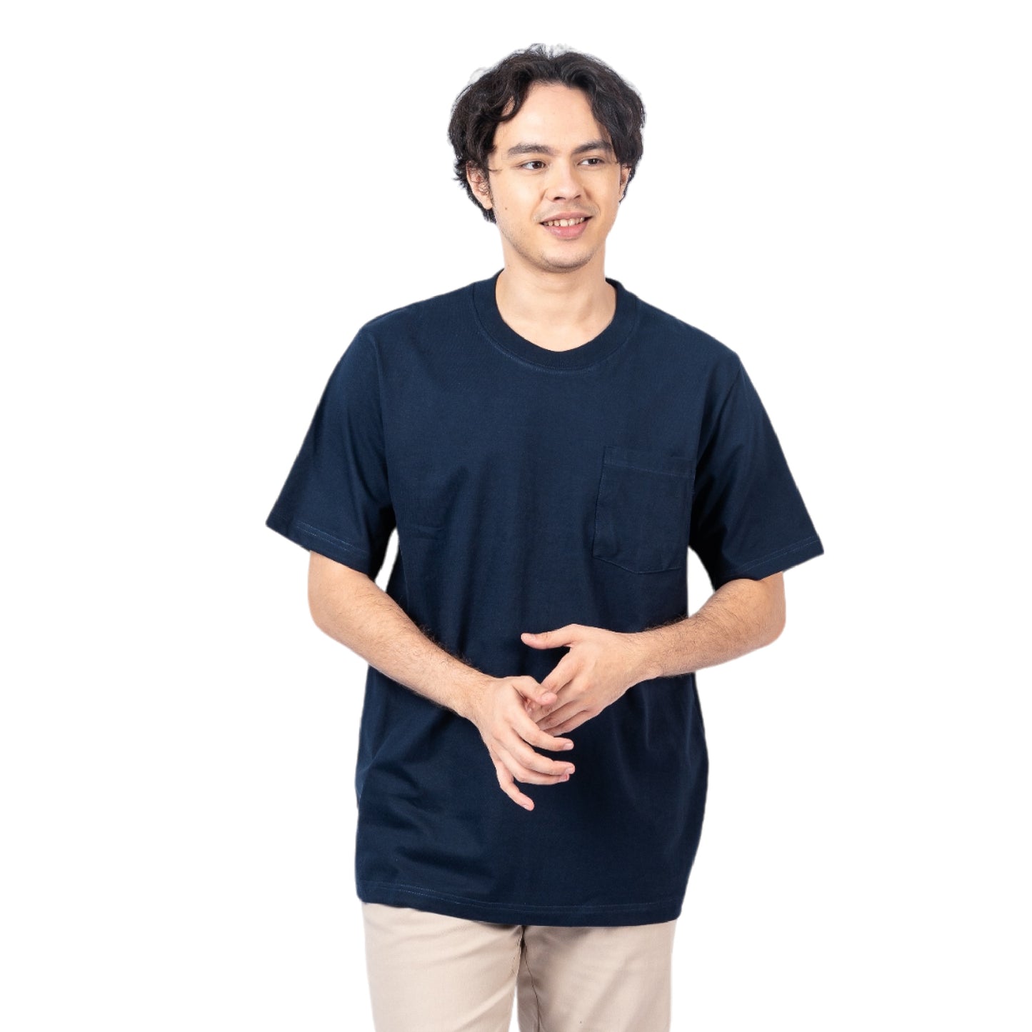 Erigo T-Shirt Oversize Pocket Clara Navy Unisex