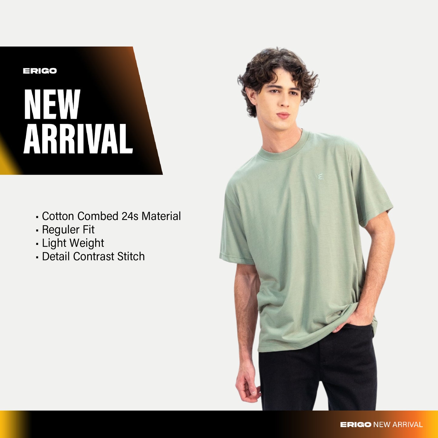 Erigo T-Shirt Embro Vankuro Sage - Kaos Unisex