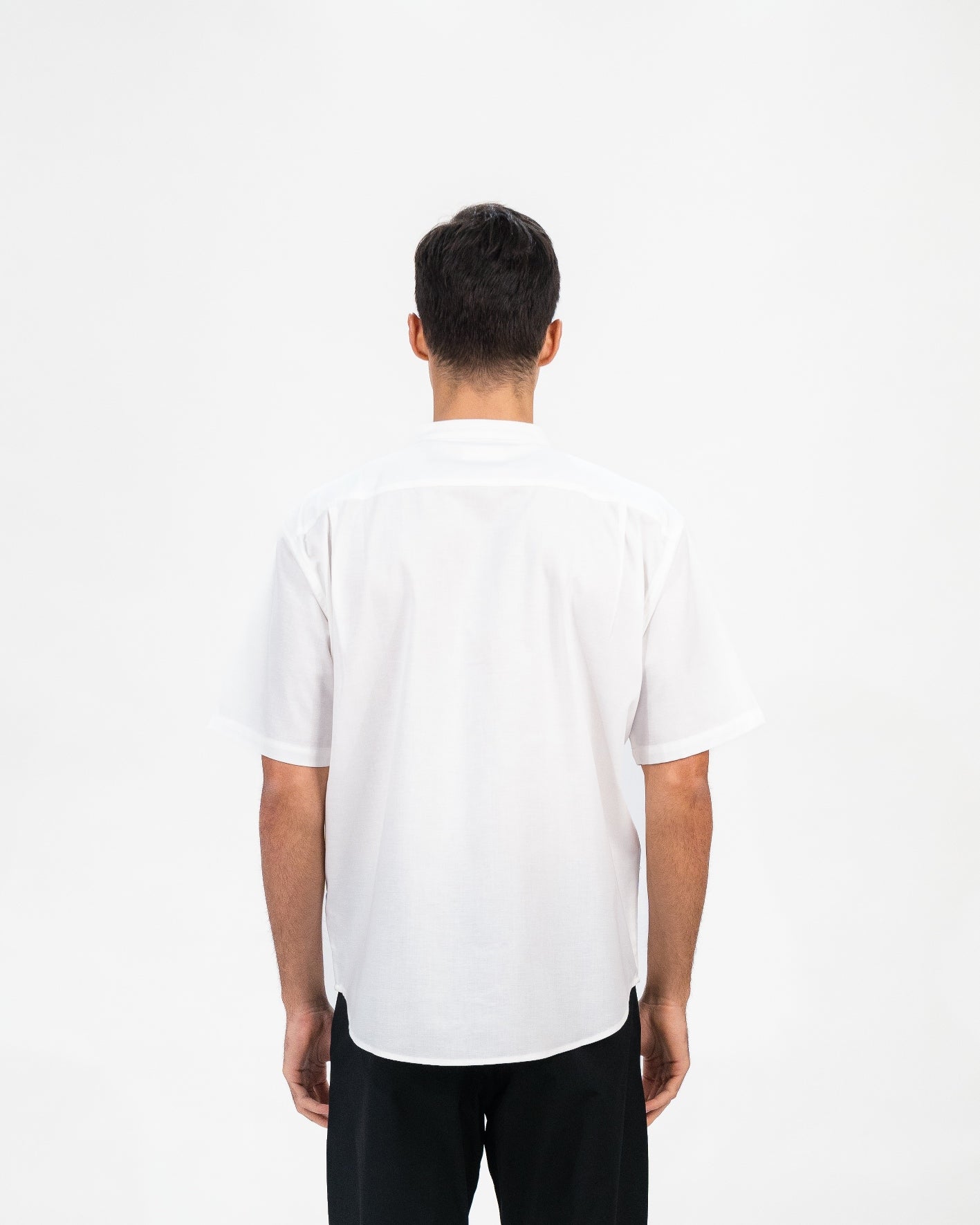 Erigo Shanghai Short Sleeve Basic Faiz Off White - Kemeja Koko Lengan Pendek Unisex