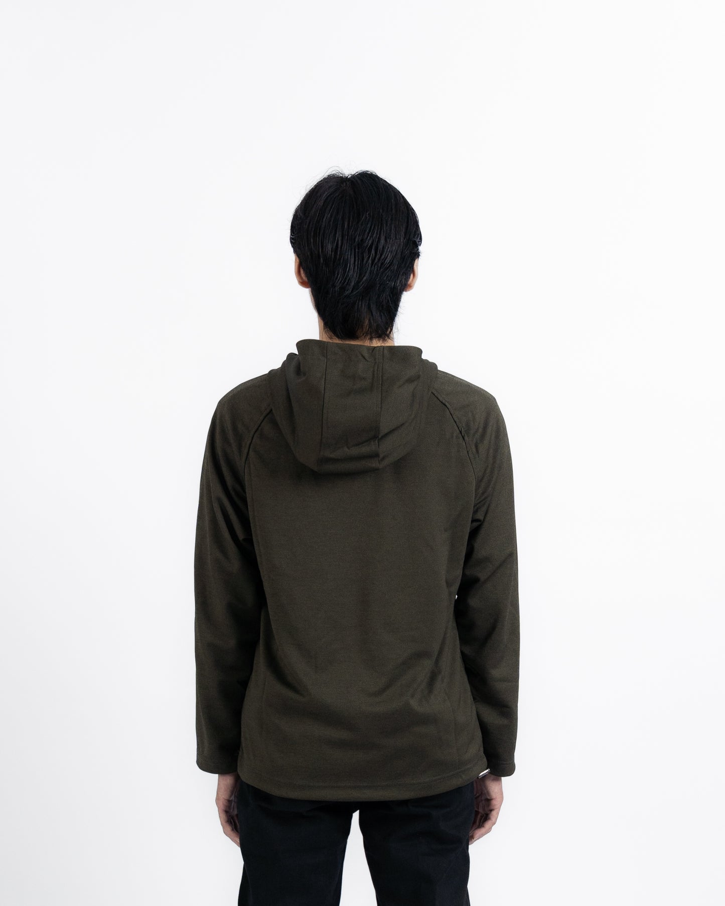 Erigo Long Sleeve Hoodie Tees Marco Olive - Kaos Hoodie Lengan Panjang Unisex