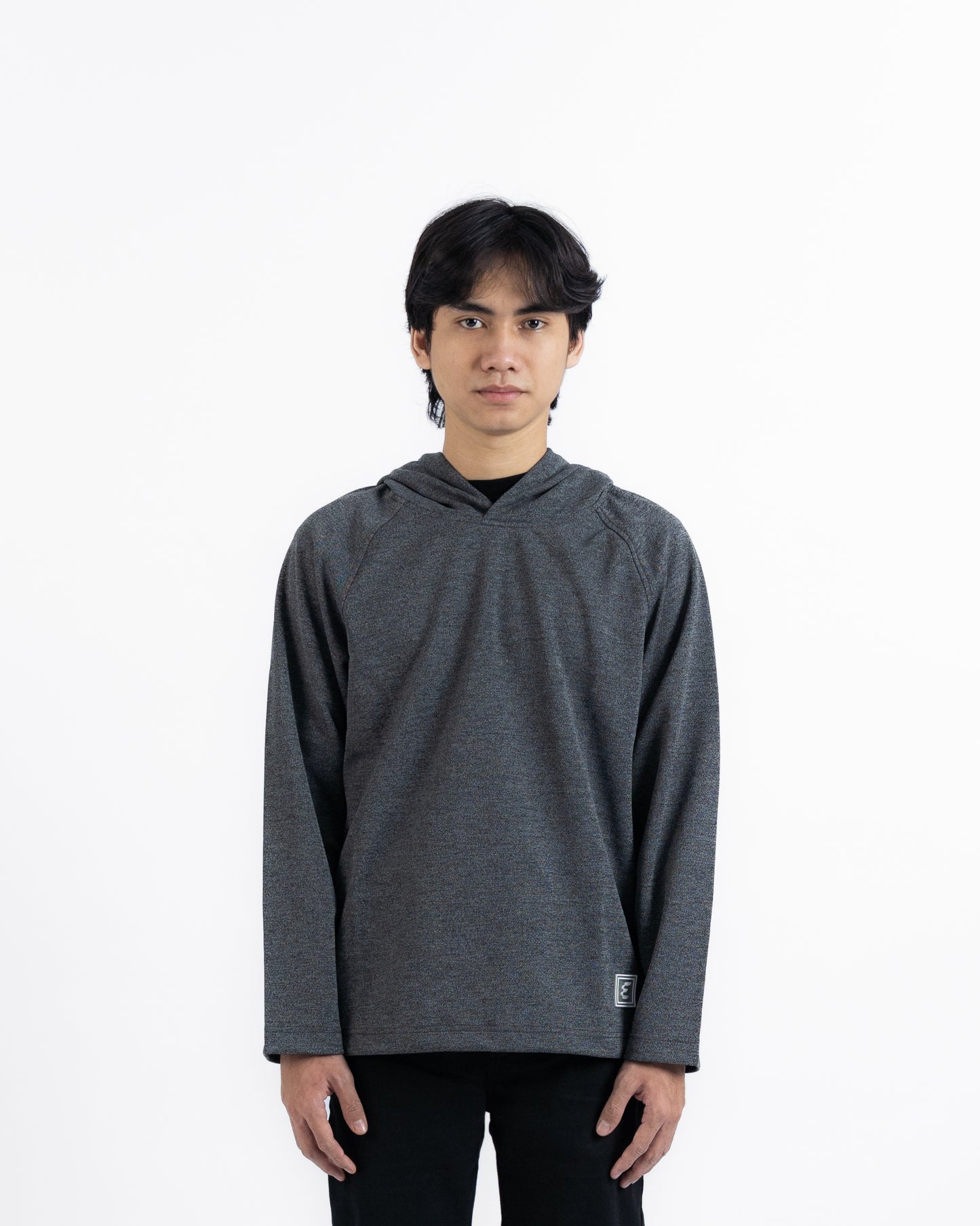 Erigo Long Sleeve Hoodie Tees Marvin Black - Kaos Hoodie Lengan Panjang Unisex