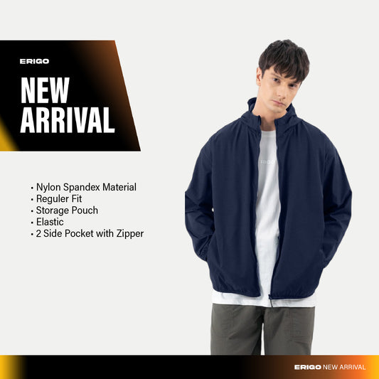 Erigo Ultra Light Weight Jacket Neron Navy - Jaket Ultra Light Weight Unisex