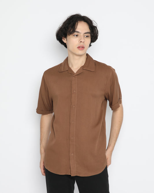 Erigo Short Shirt Delwyn Dark Brown Unisex