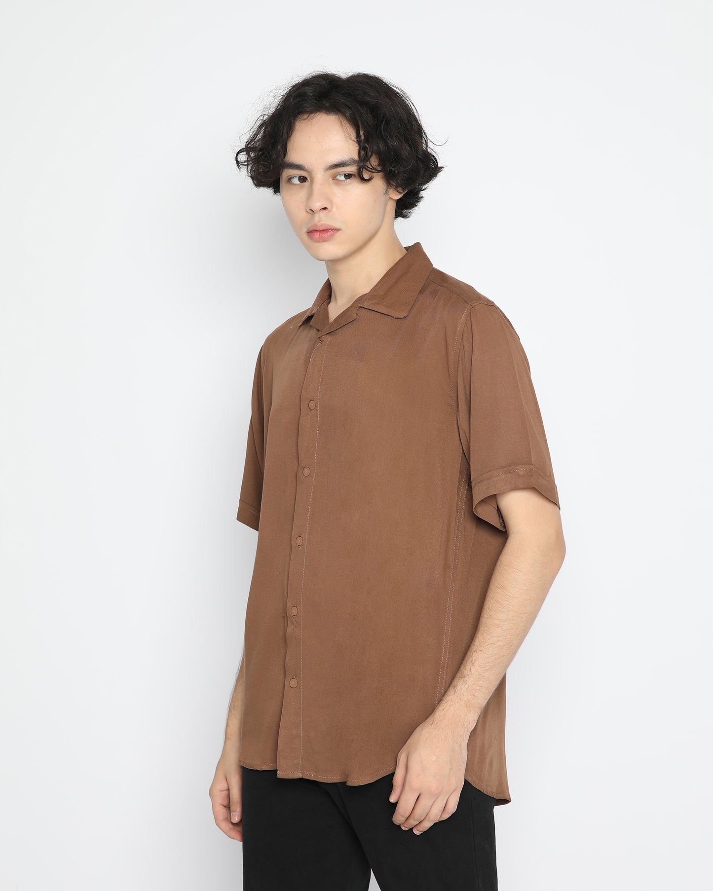 Erigo Short Shirt Delwyn Dark Brown Unisex