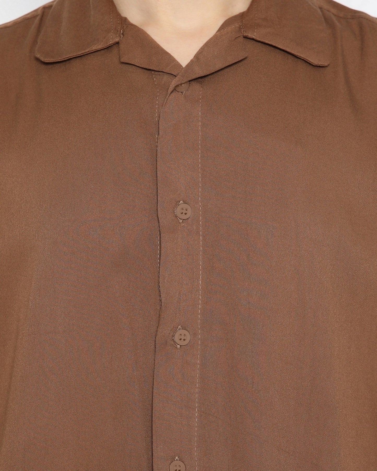 Erigo Short Shirt Delwyn Dark Brown Unisex