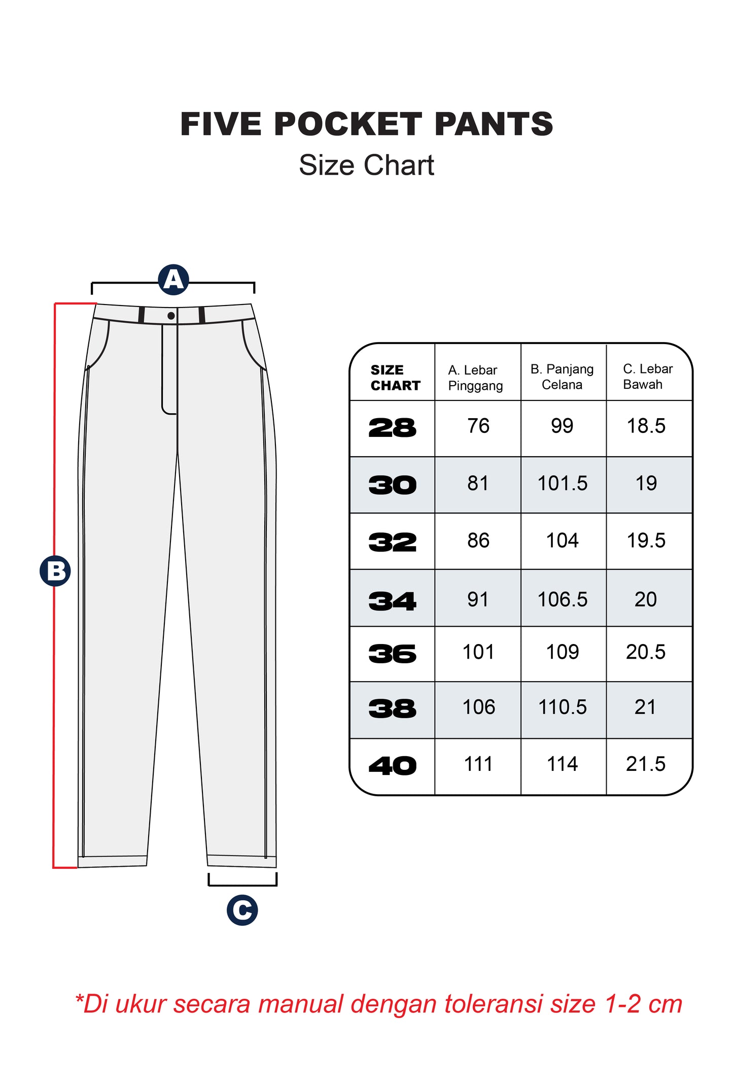 Erigo Five Pocket Pants Xever Dark Grey - Celana Panjang Five Pocket Unisex