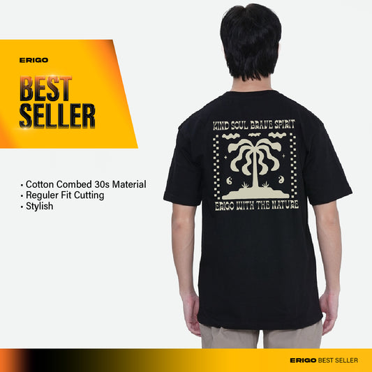 Erigo T-Shirt Brave Spirit Black Unisex