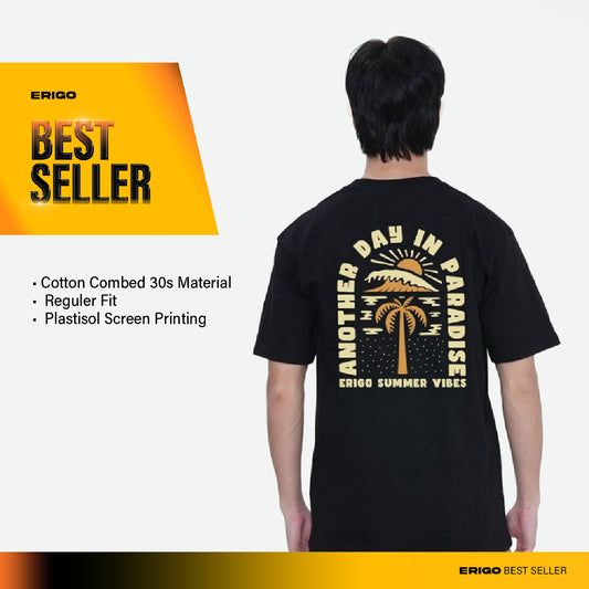Erigo T-Shirt Vibes Black Unisex