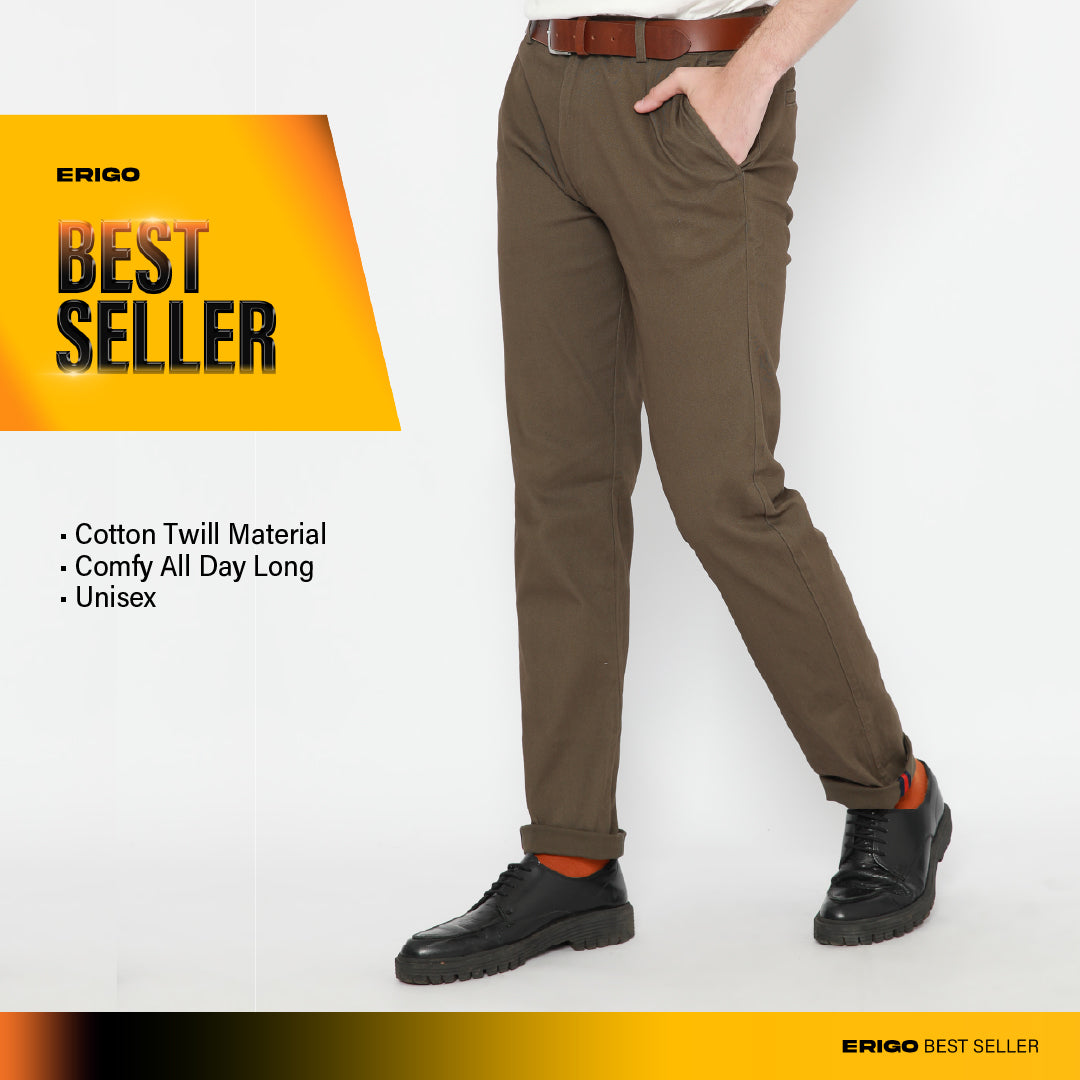 Erigo Chino Pants James Army Unisex