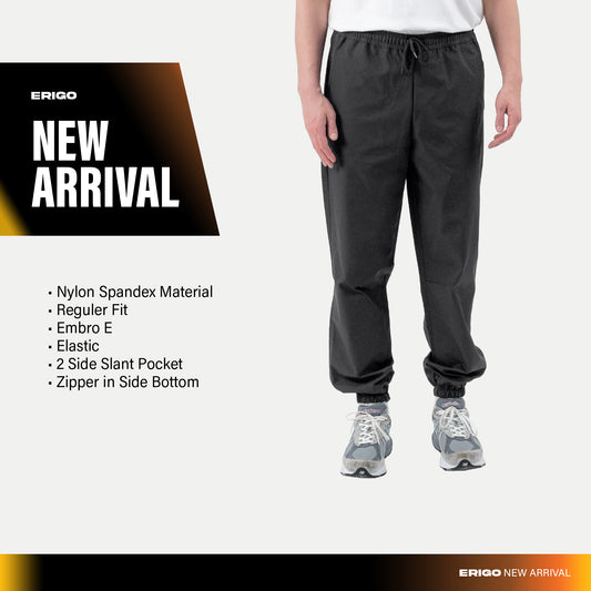 Erigo Jogger Pants Zipper Xenos Dark Grey - Celana Panjang Jogger Unisex
