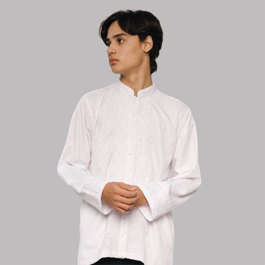 Erigo Koko Long Bordir Iqbal White