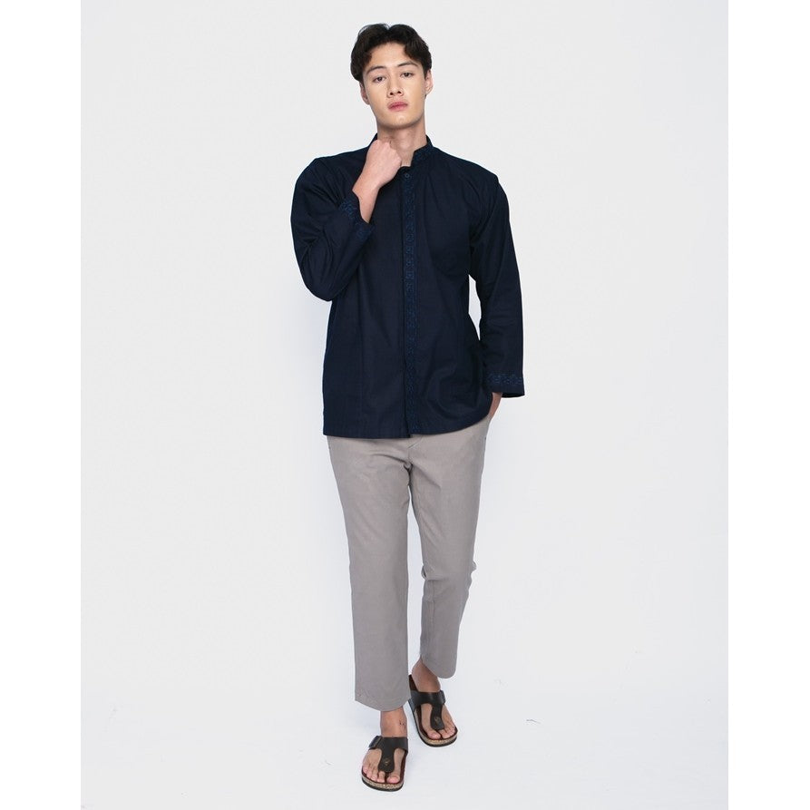 Erigo Koko Long Sleeve Bordir Ahmed Blue