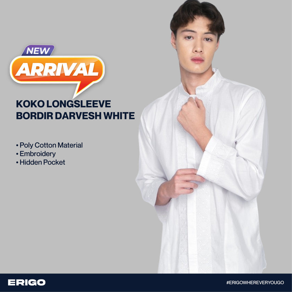 Erigo Koko Long Sleeve Bordir Darvesh White