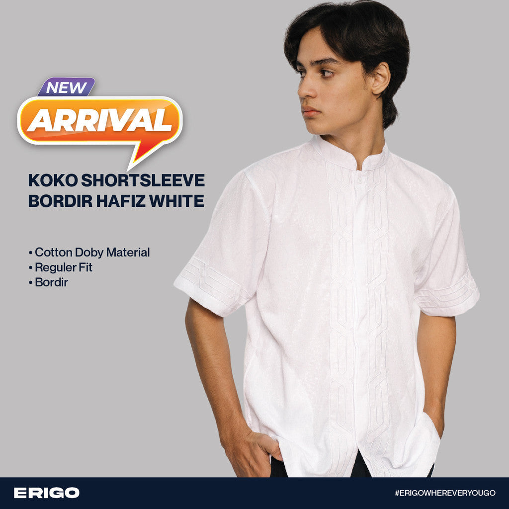Erigo Koko Short Sleeve Bordir Hafiz White