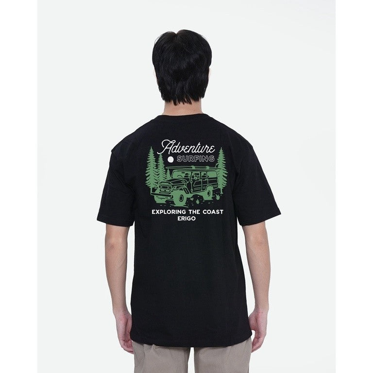 Erigo T-Shirt Adventure Surfing Black Unisex