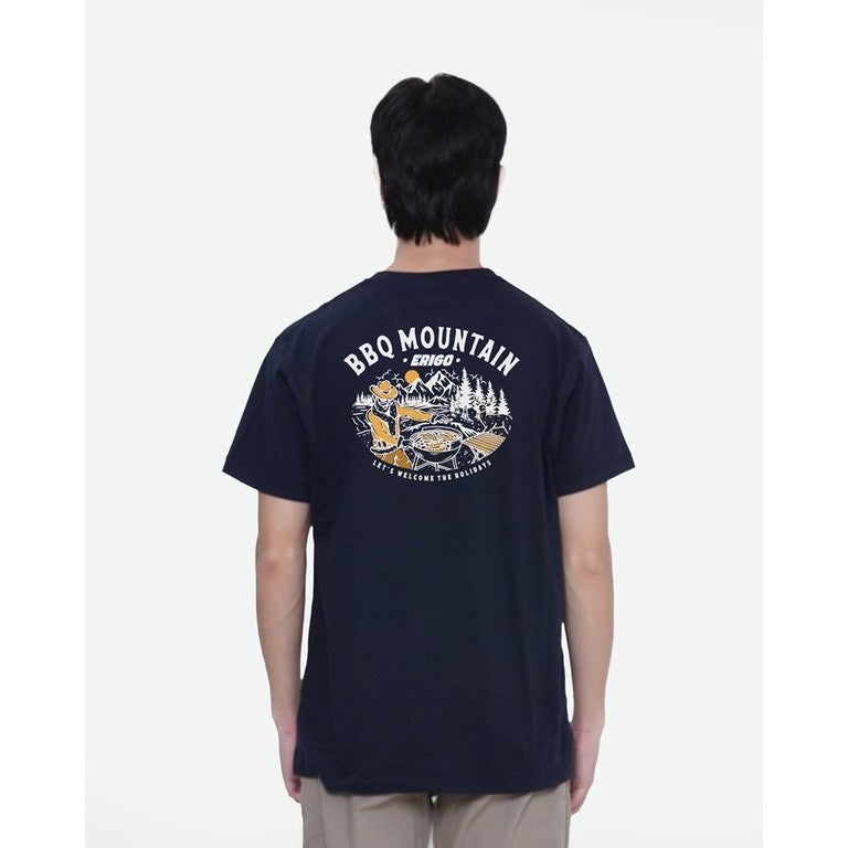 Erigo T-Shirt Bbq Mountain Navy Unisex