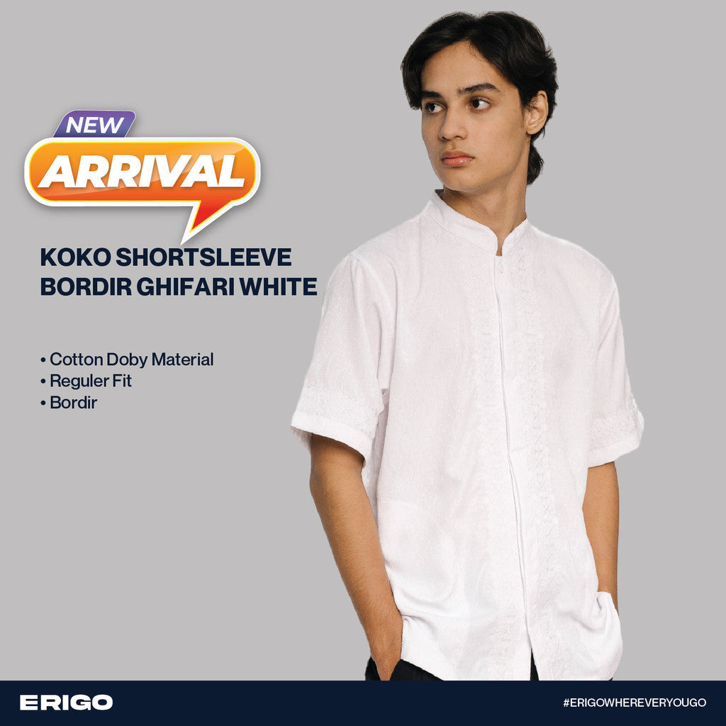Erigo Koko Short Sleeve Bordir Ghifari White
