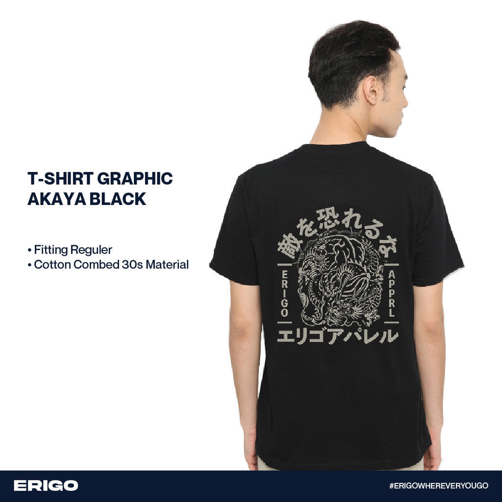 Erigo T-Shirt Graphic Akaya Black