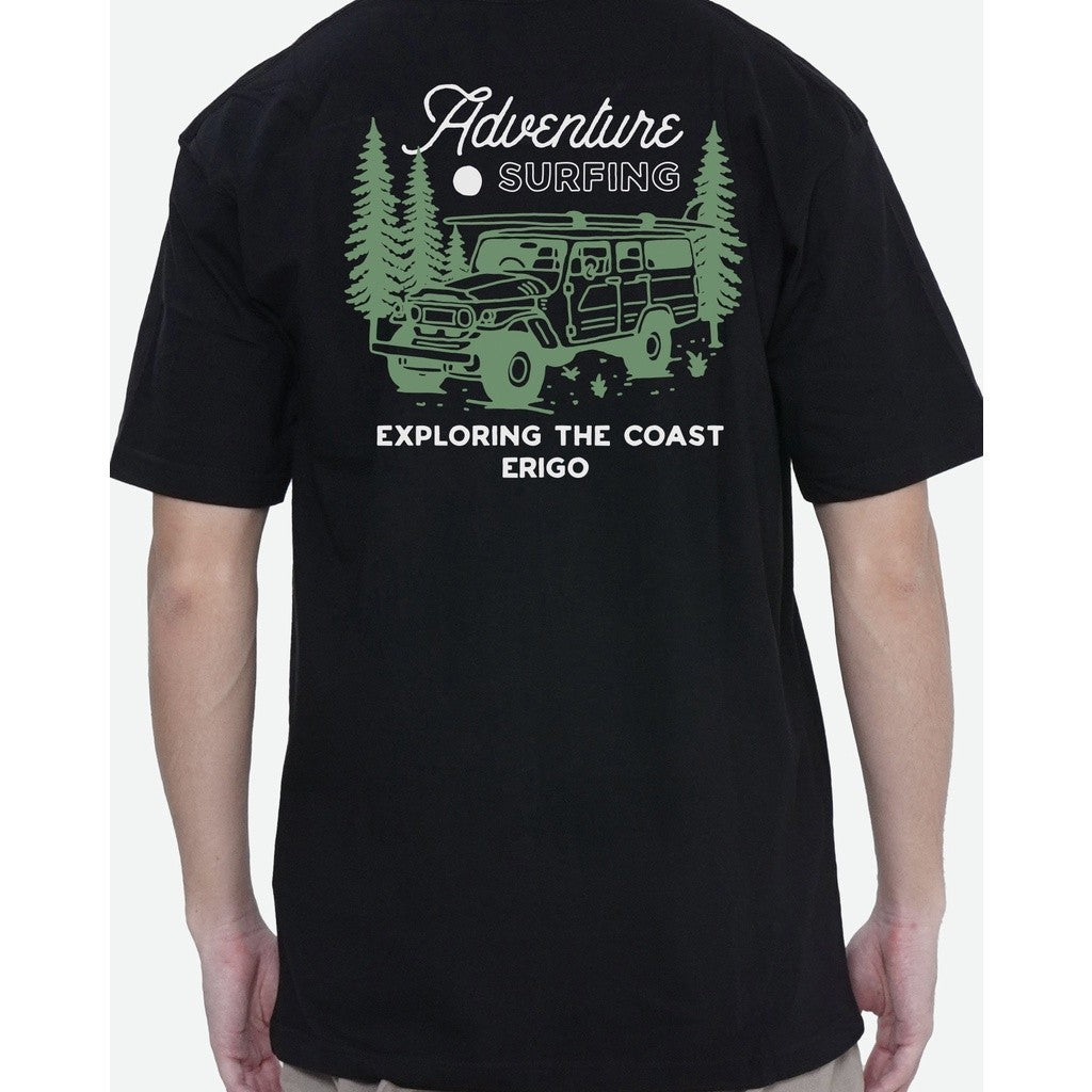 Erigo T-Shirt Adventure Surfing Black Unisex