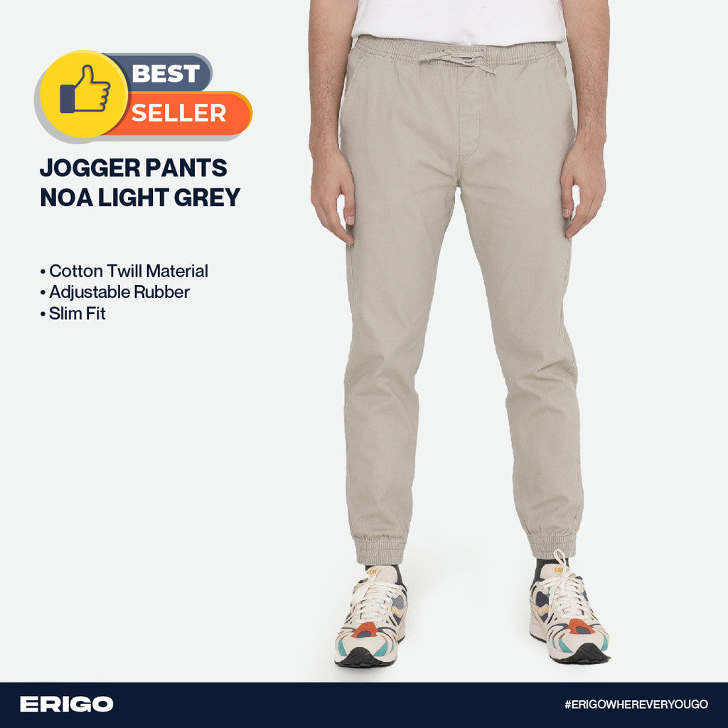Erigo Jogger Pants Noa Light Grey Unisex