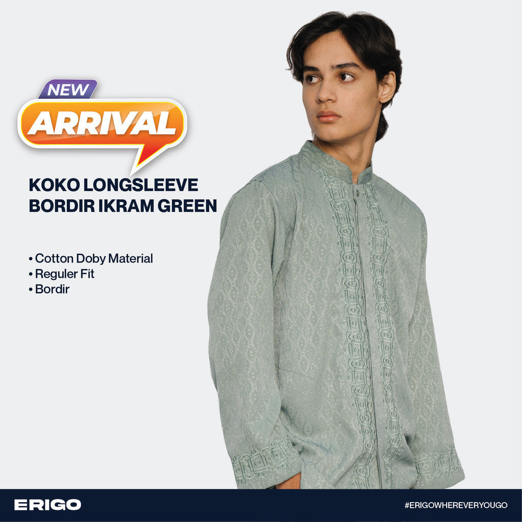 Erigo Koko Long Bordir Ikram Green