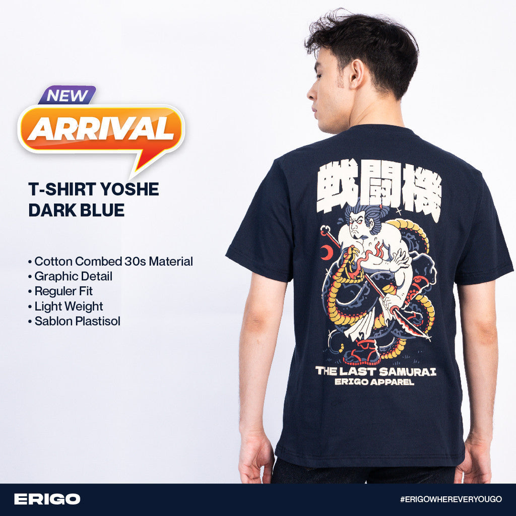 Erigo T-Shirt Yoshe Dark Blue Unisex