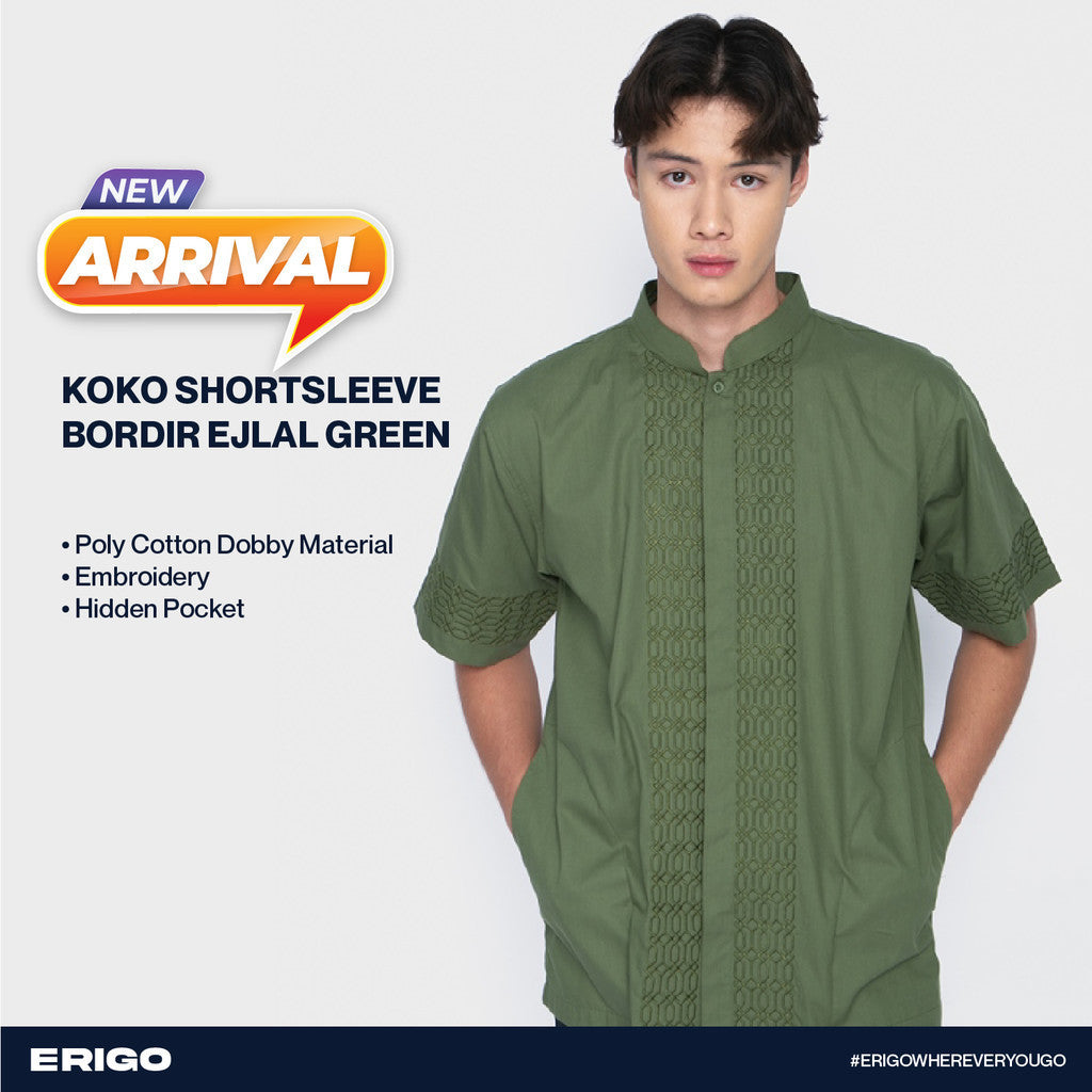 Erigo Koko Short Sleeve Bordir Ejlal Green