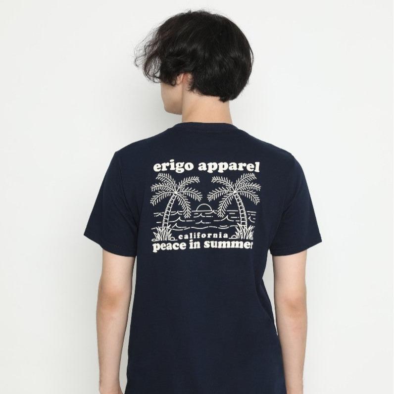 Erigo T-Shirt Summer Peace Navy Unisex