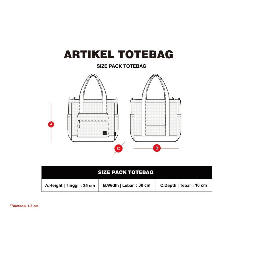 Erigo Tote Bag Preston Black Khaki