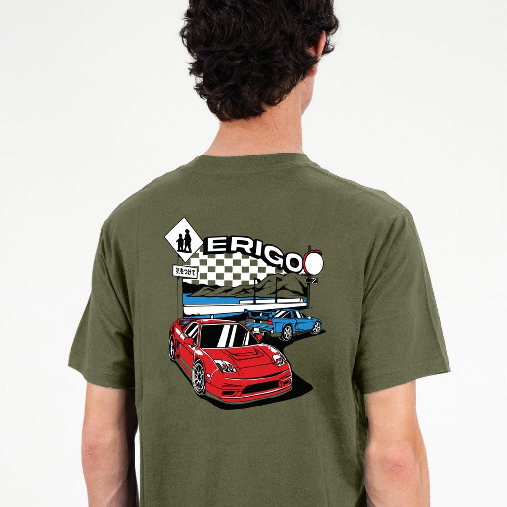 Erigo T-Shirt Gilbert Olive - Kaos Unisex