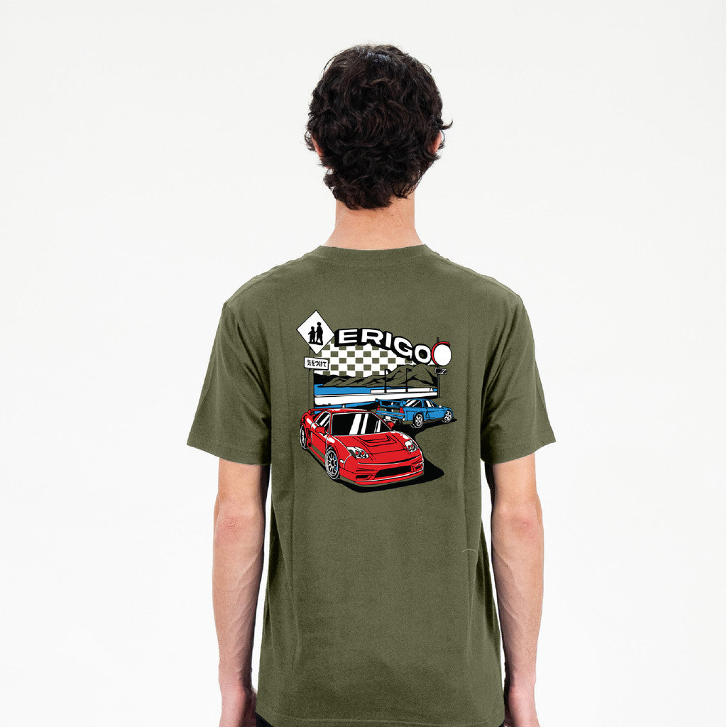 Erigo T-Shirt Gilbert Olive - Kaos Unisex