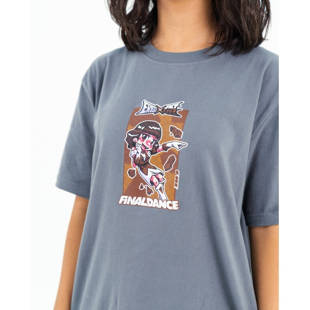 Erigo T-shirt Oversize Freya Final Dance Grey - Kaos Oversize Unisex
