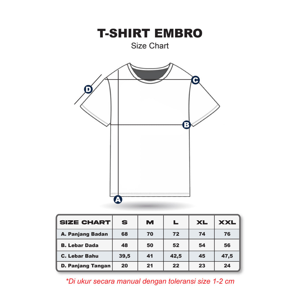 Erigo T-Shirt Embro Vashin Blue - Kaos Unisex