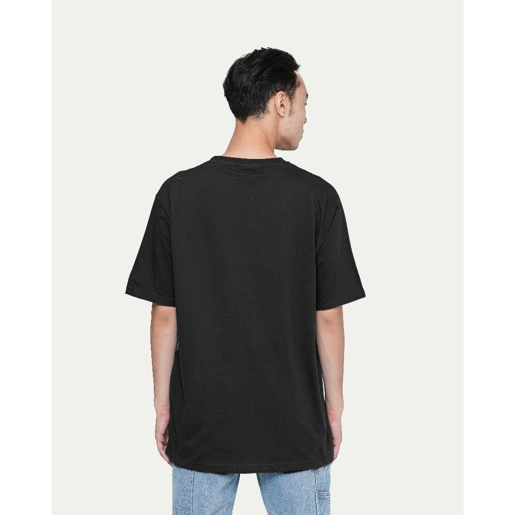 Erigo T-Shirt Basic Regular Black - Kaos Polos Unisex