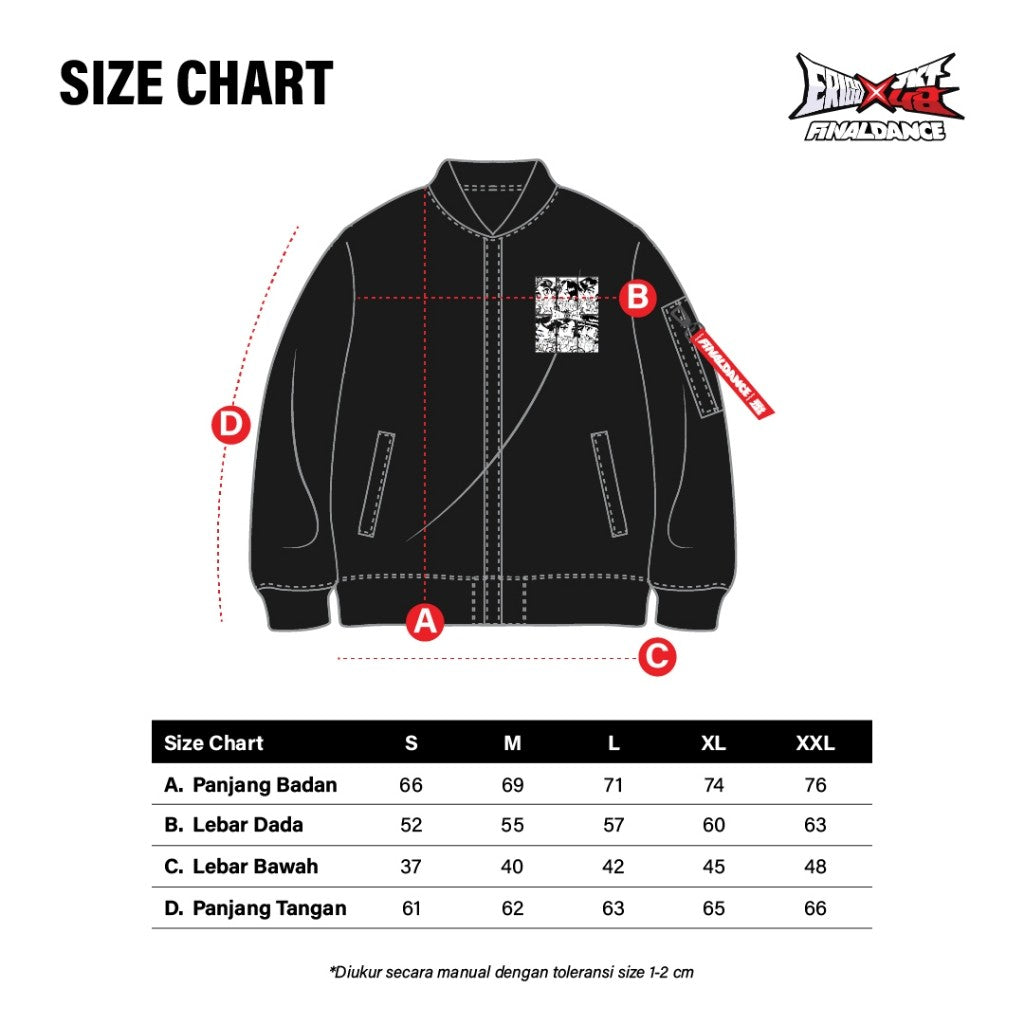 Erigo Bomber Last Dance Generik Black - Jaket Bomber Unisex
