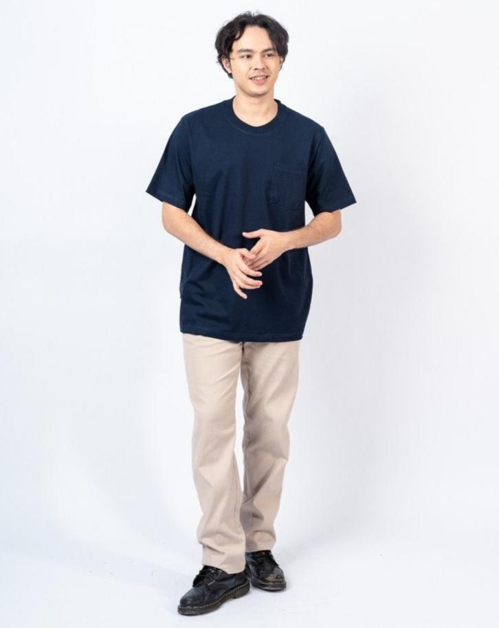 Erigo T-Shirt Oversize Pocket Clara Navy Unisex