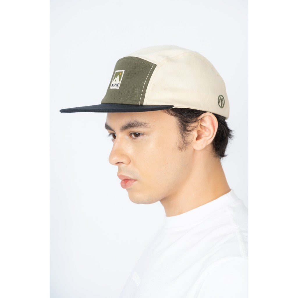 Erigo Five Panel Caps Haguro Cream Army Black Unisex