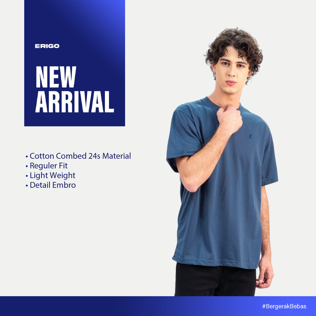 Erigo T-Shirt Embro Vashin Blue - Kaos Unisex