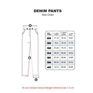 Erigo Denim Pants Eaton Black Whisker - Celana Panjang Denim Unisex