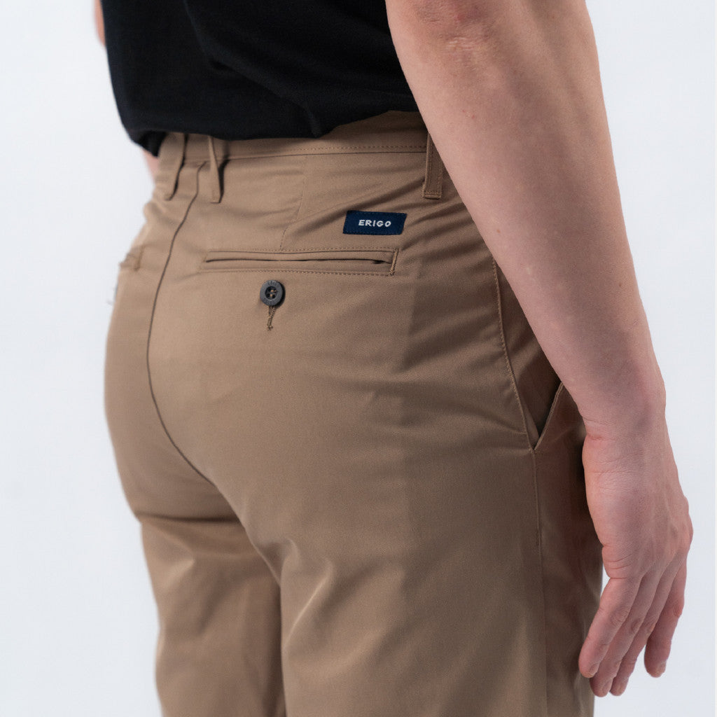 Erigo Chino Short Super Stretch Neddy Sand - Celana Pendek Chino Unisex