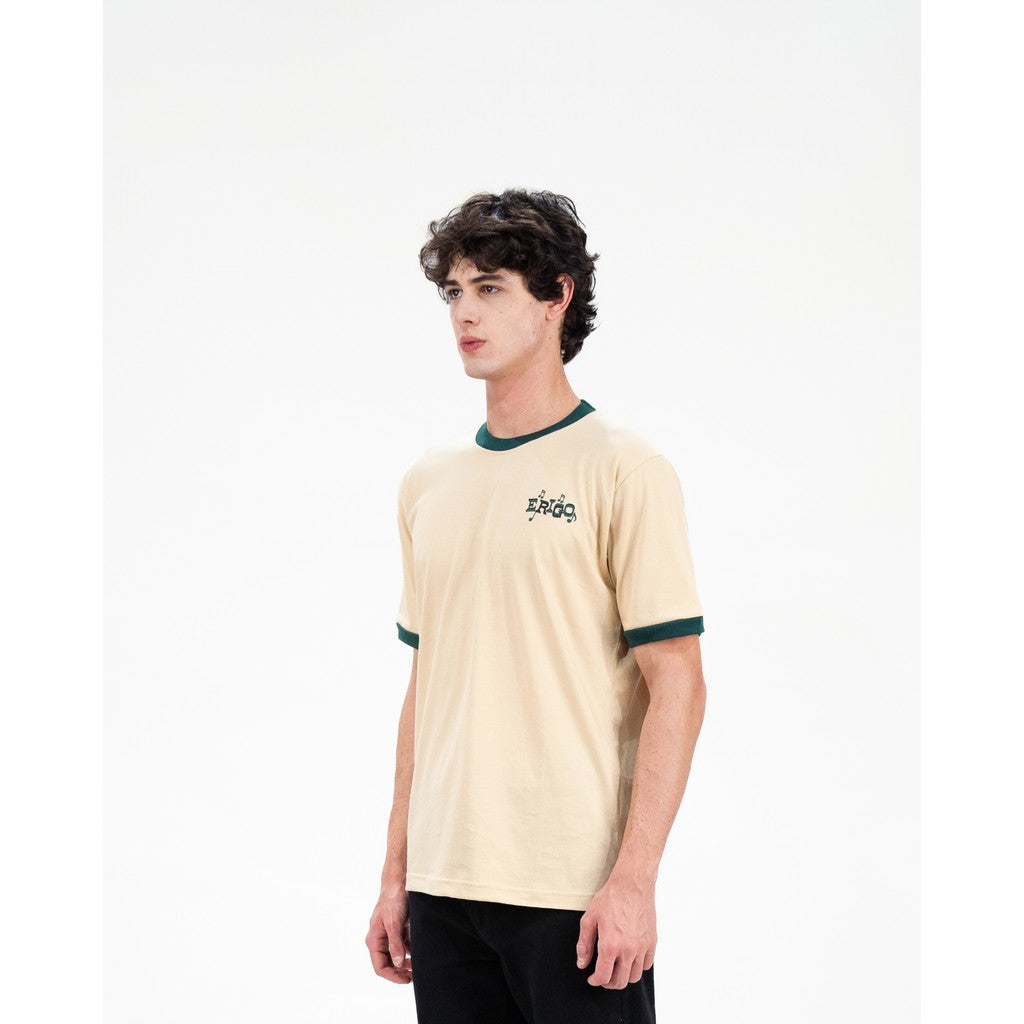 Erigo T-Shirt Ring Tee Wazen Cream - Kaos Unisex